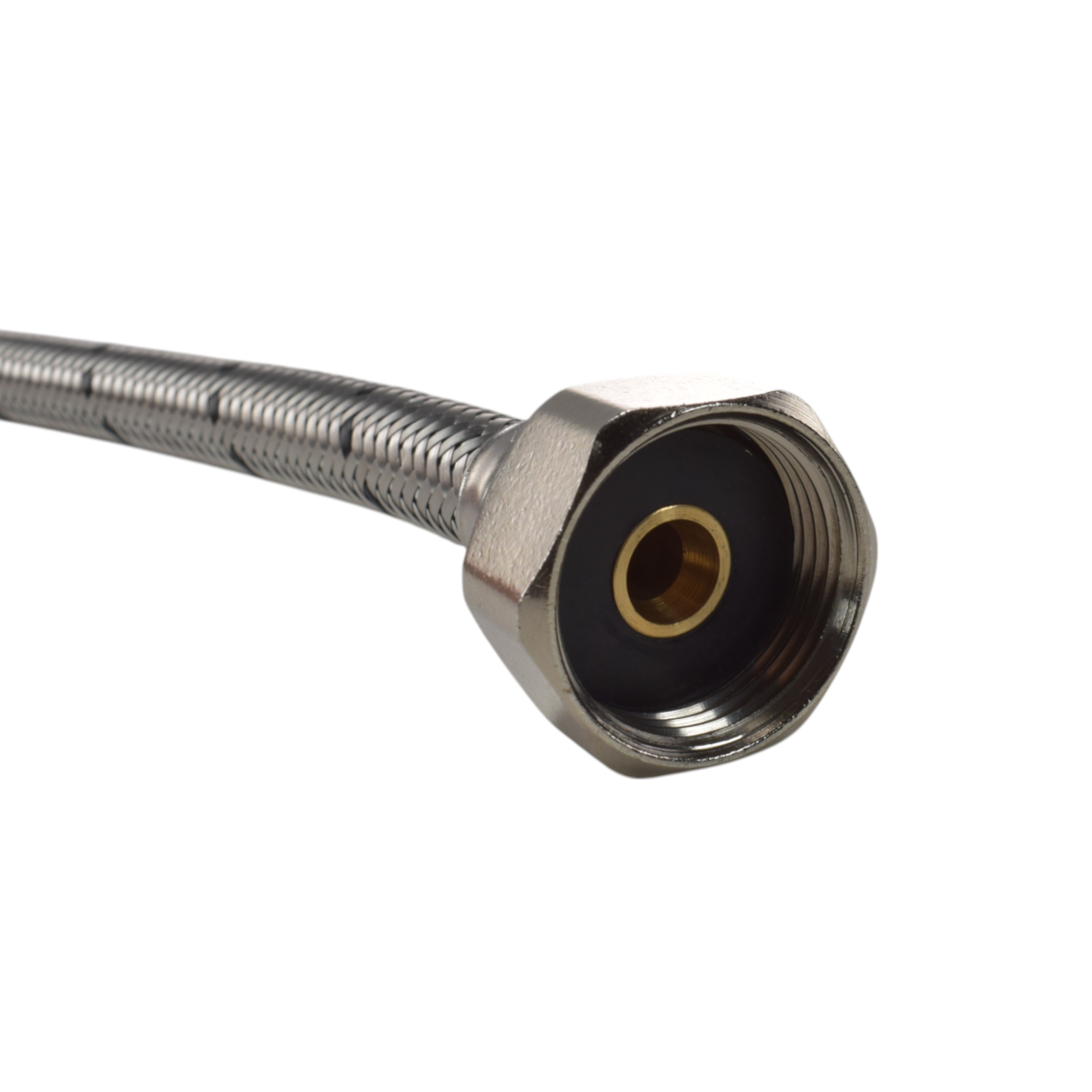 Polished Brass 13mm Barb Tap FULL Connection Kit x2