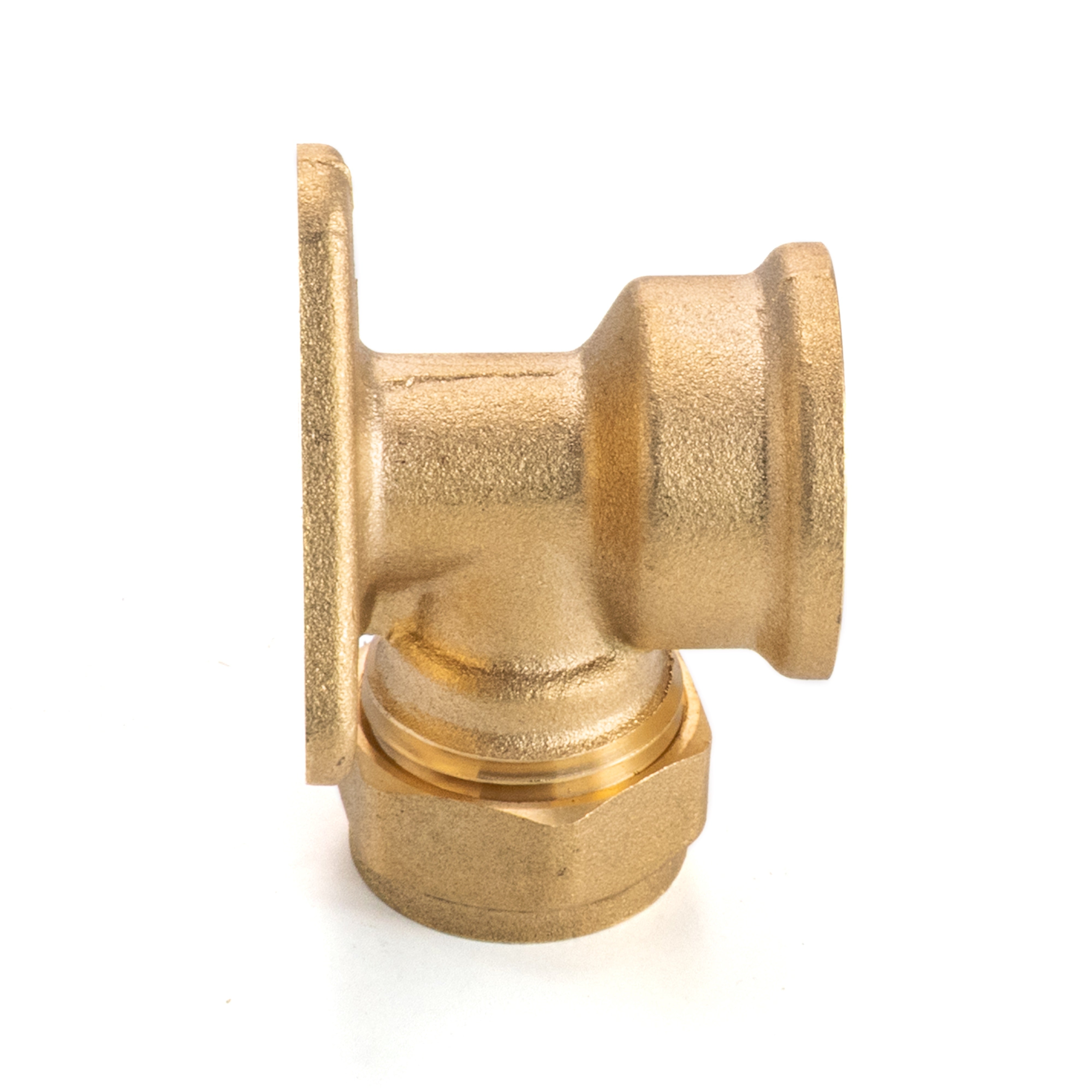 15mm Brass Wall Flange Kit with Lever Tap with Hose Barb and Side Lock