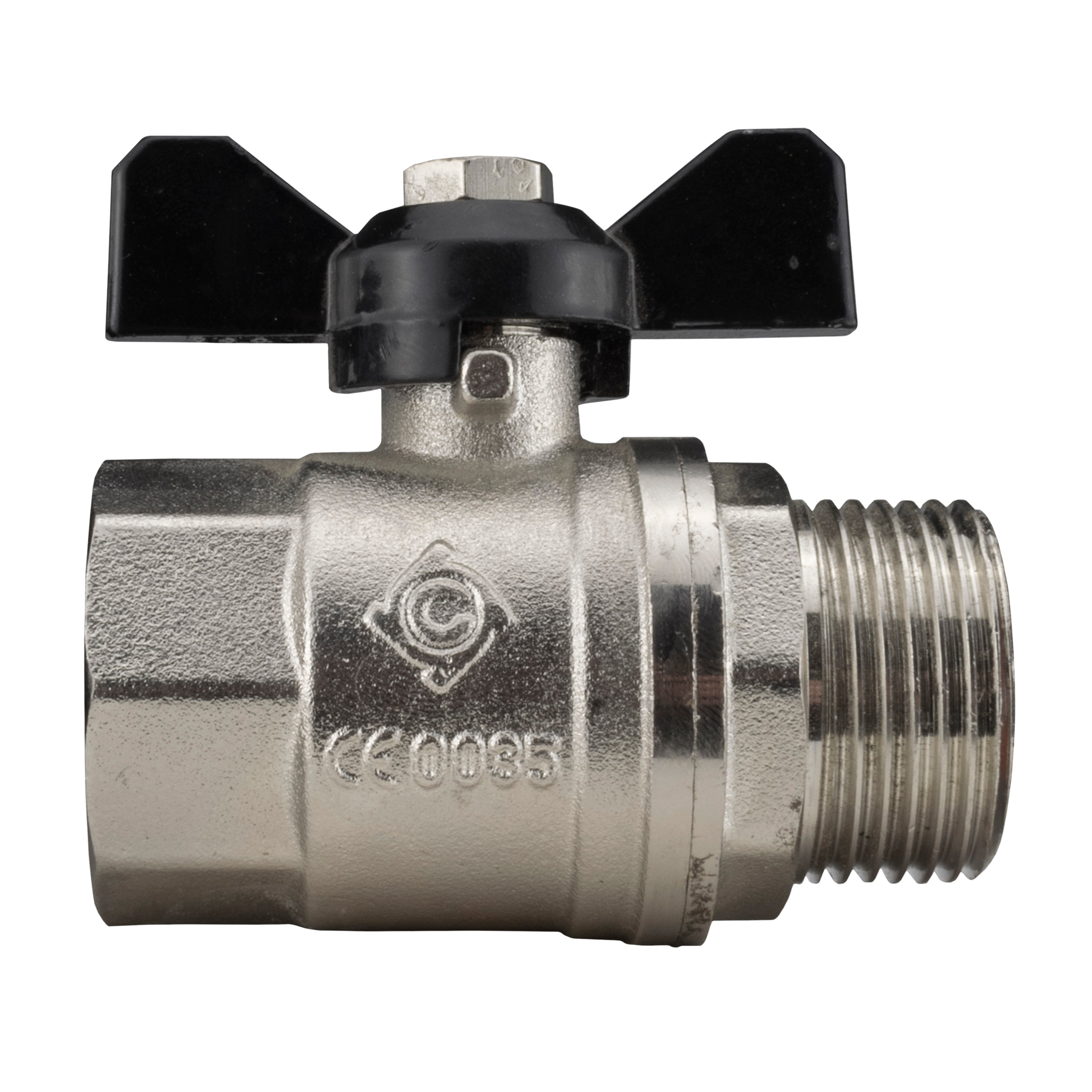 Water Butt Kit 1” BSP with Metal Bib Valve and Quick Connect Outlet