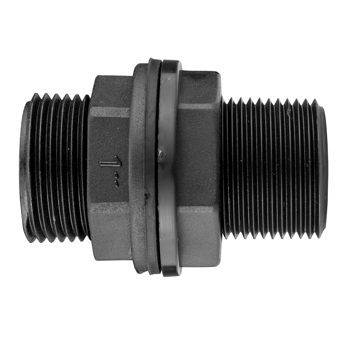 Water Butt Connector 1in BSP with Adjustable White Line Tap Connector Kit Hose