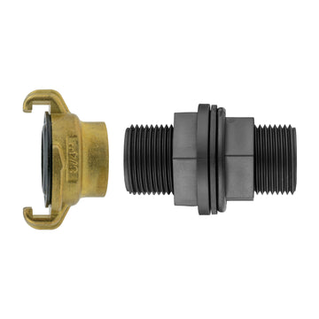 Water Butt ¾” BSPM with Geka Type Claw Fitting