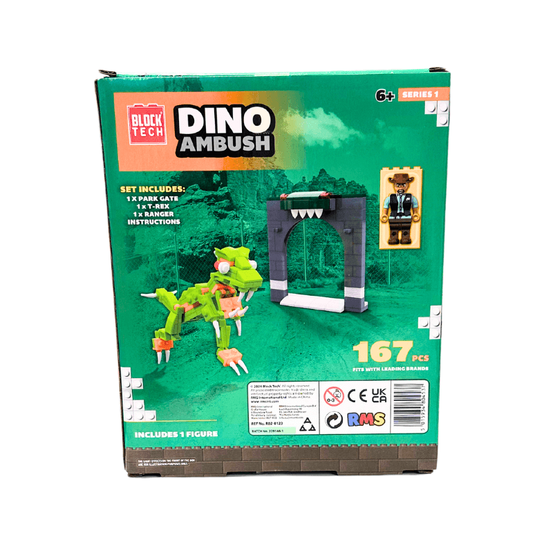 Block Tech Dino Ambush 167pcs Toy Set