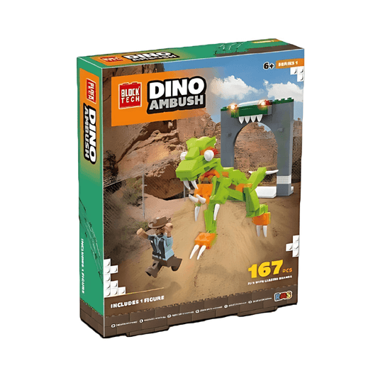 Block Tech Dino Ambush 167pcs Toy Set