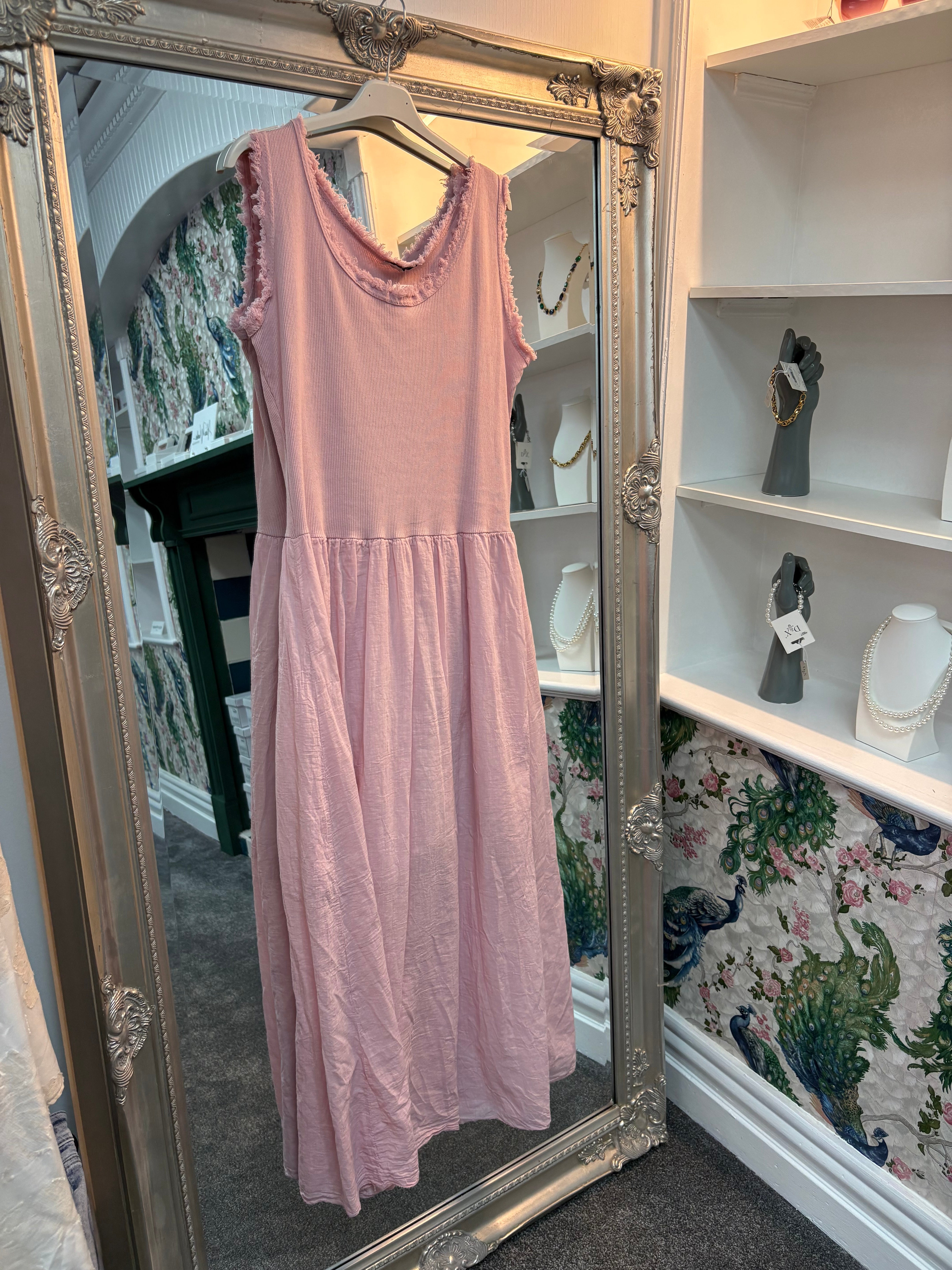 Plain Vest Maxi Dress | One Size Fits 8–18/20