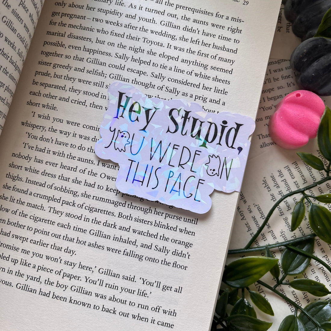 Hey Stupid! Magnetic Bookmark