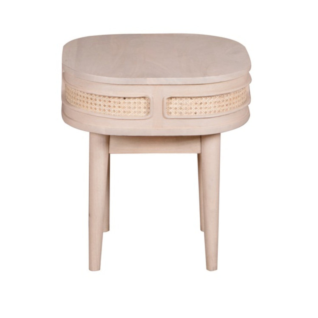 Chester Cane And Wood Bedside Table