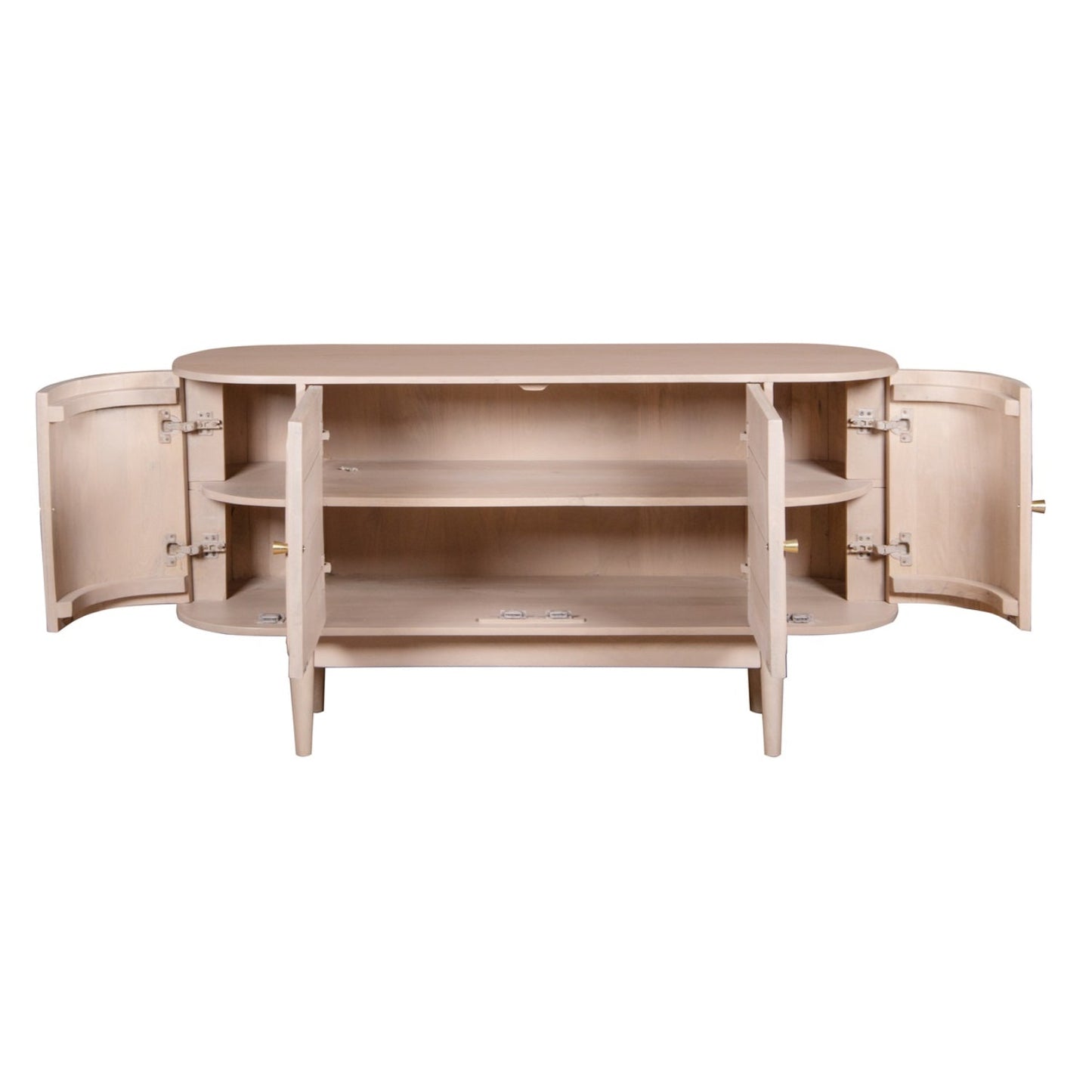 Chester Cane And Wood 4 Doors Sideboard