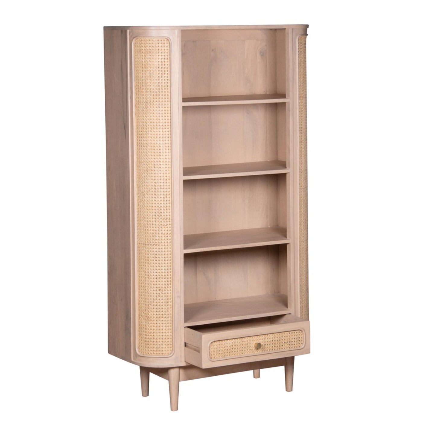 Chester Cane And Wood Bookcase