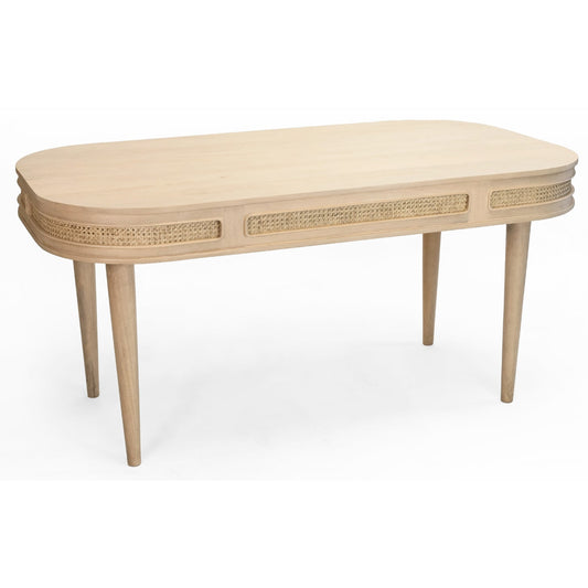 Chester Cane And Wood Dining Table