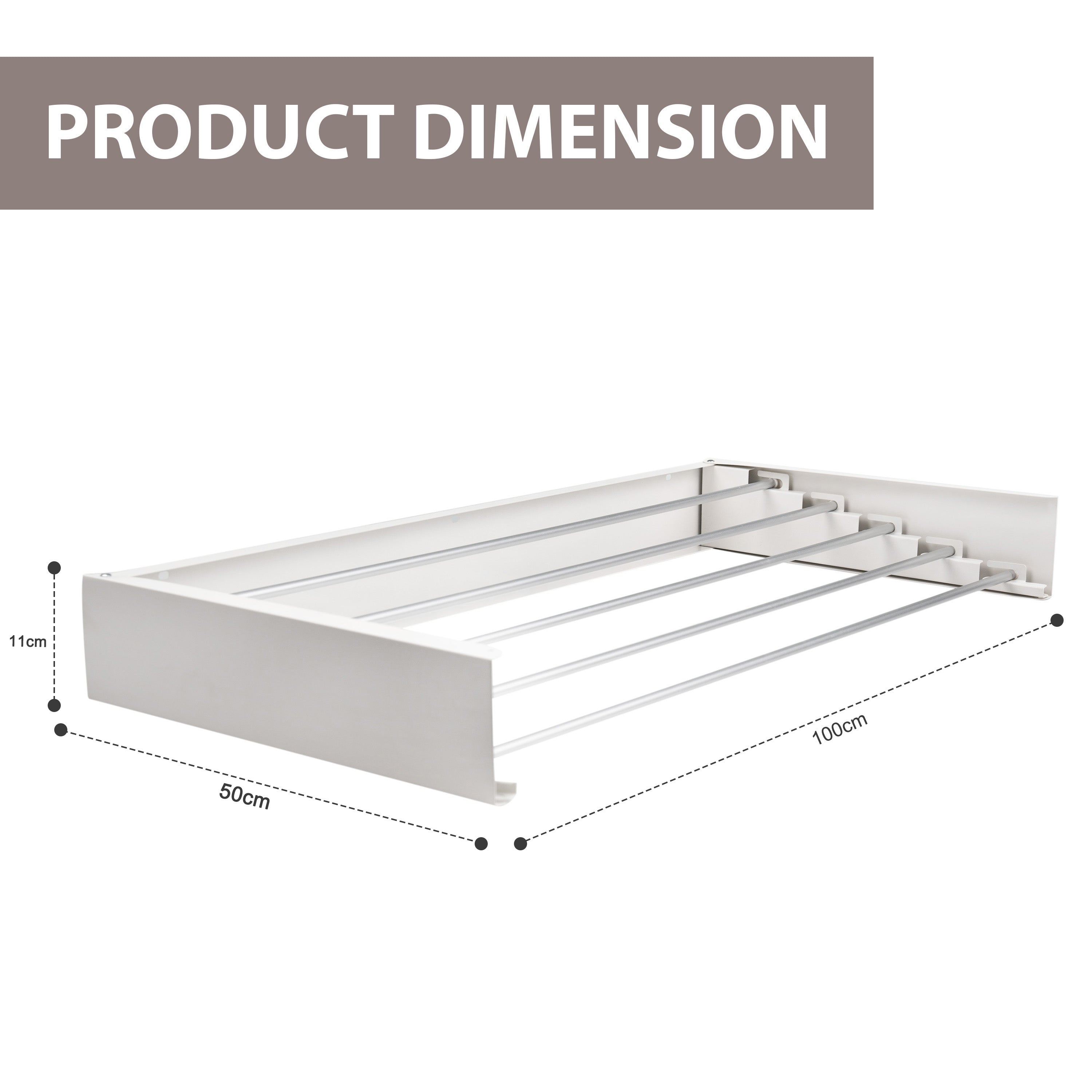 Extendable Drying Rack Wall Mounted Airer