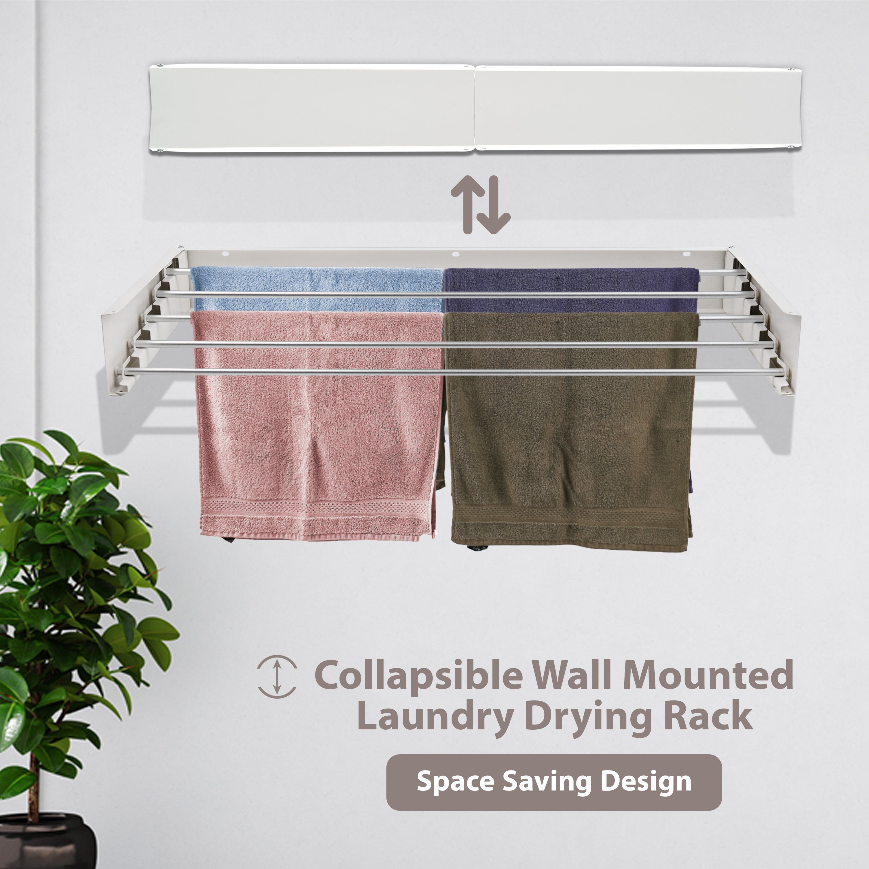 Extendable Drying Rack Wall Mounted Airer