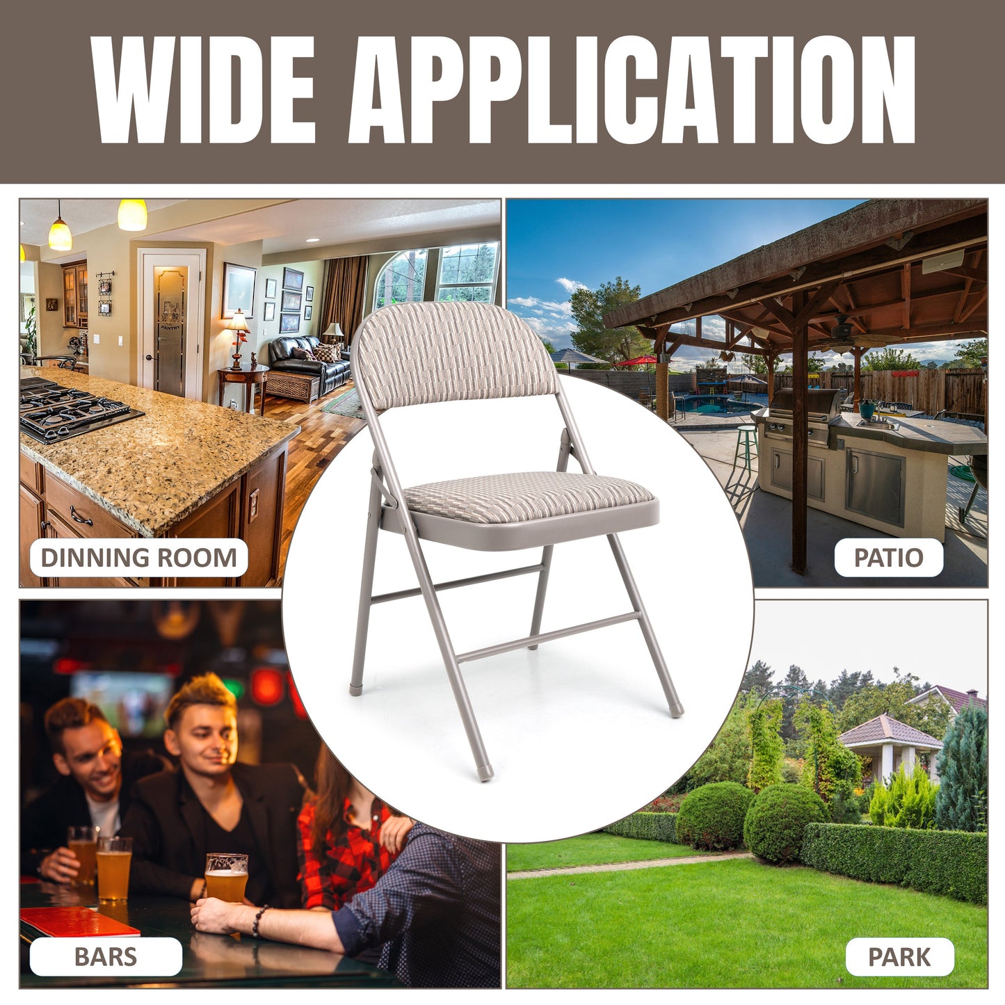 Folding Deluxe Office Back Rest Chair