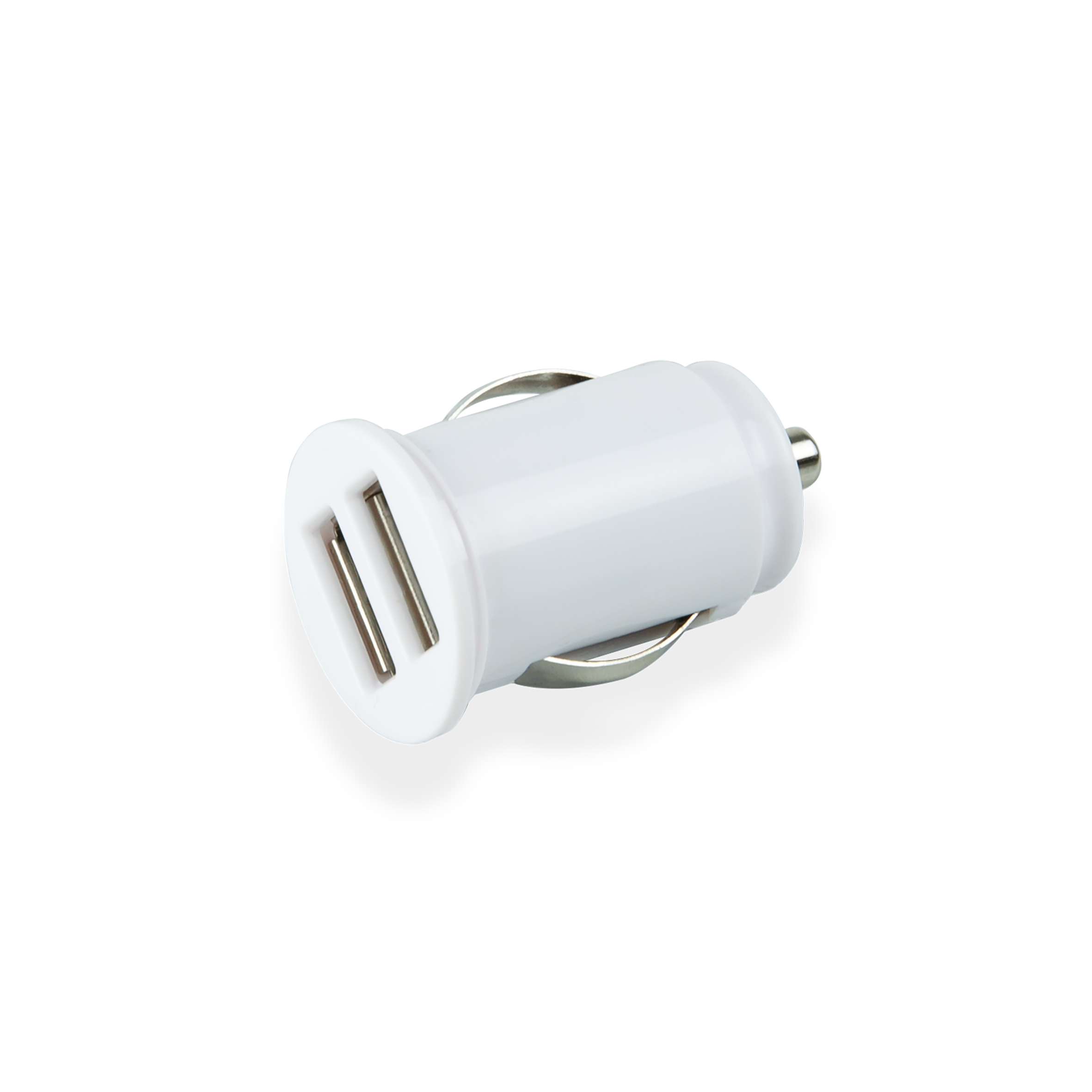 Car Charger Dual USB - White