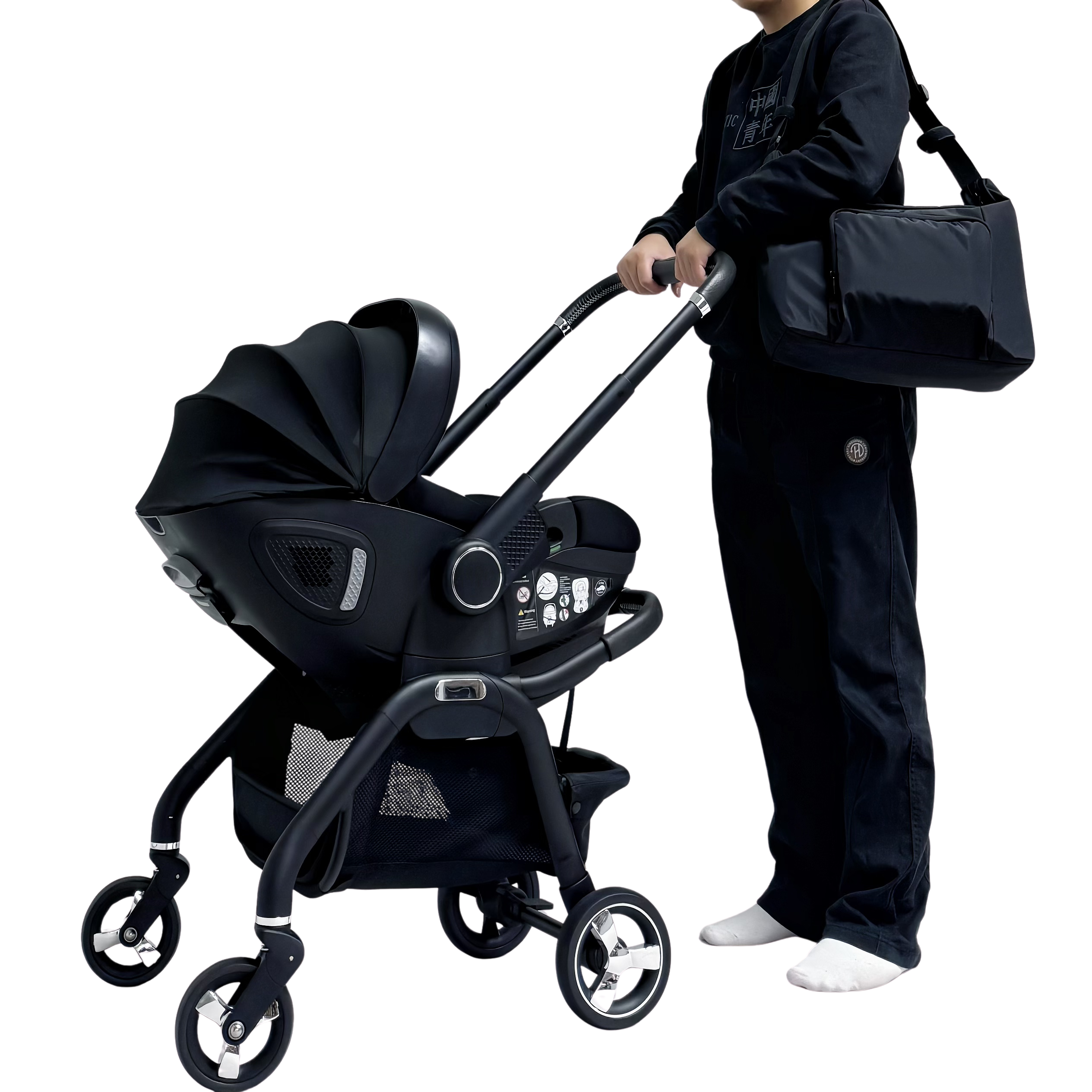 For Your Little One Qubi Mommy Changing Bag - Black