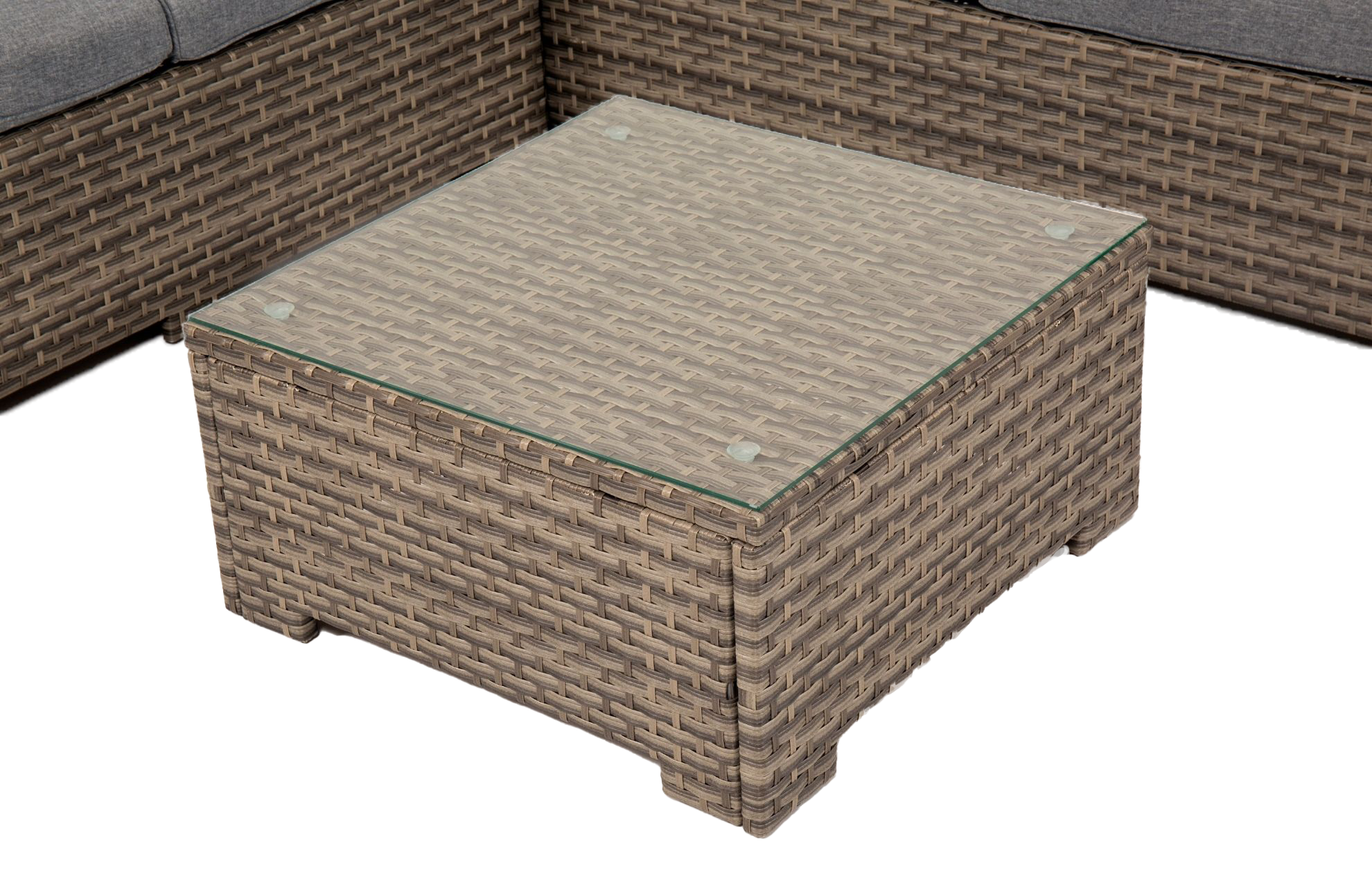 Chesterton Grey 5 Seater Corner Rattan Garden Sofa Lounge Set