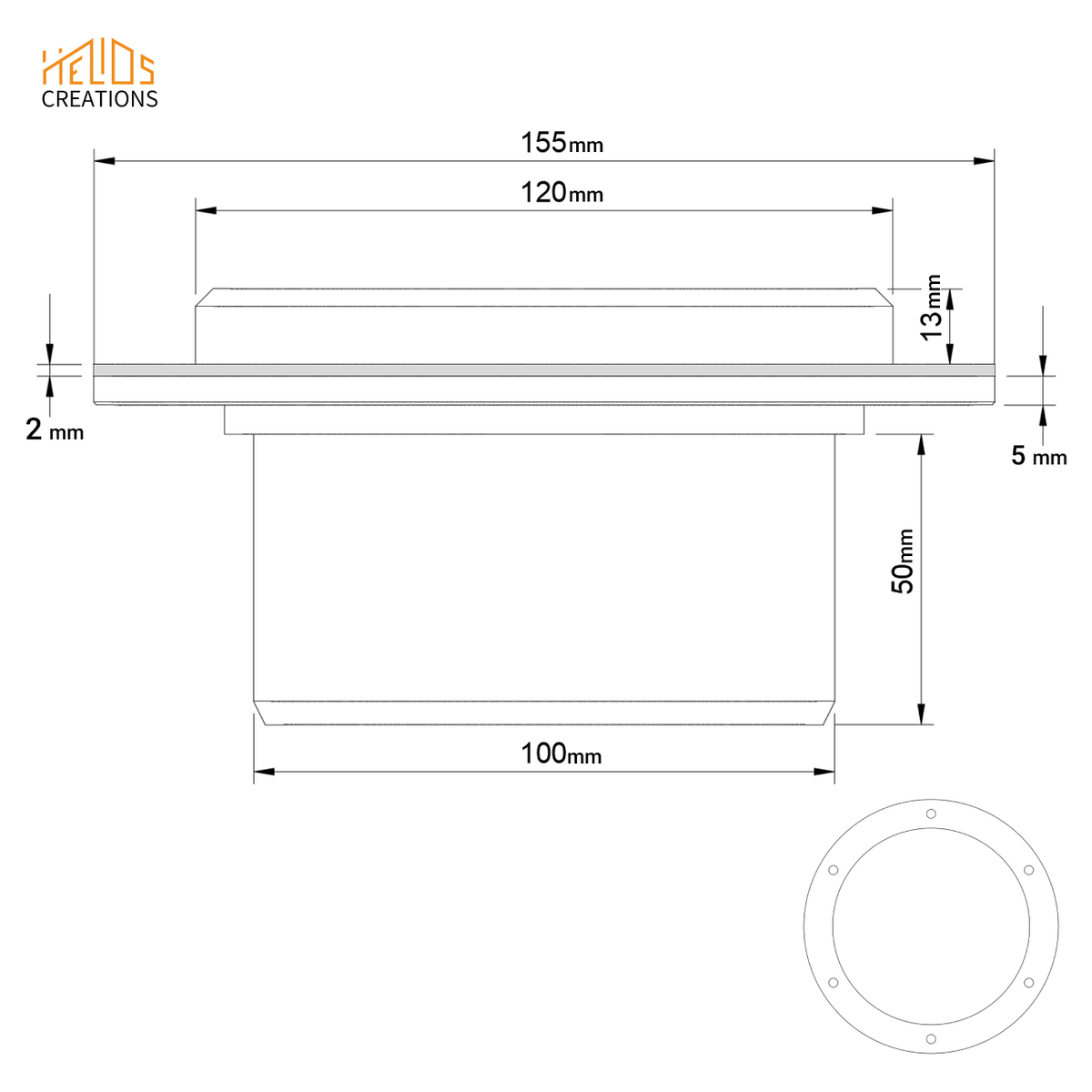 Dust Extraction Flange Adapter - Machine to Hose Connector 80mm or 100mm