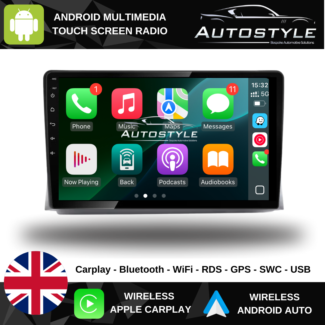 VW Transporter T6 Apple Carplay / Android Auto 9" Stereo Upgrade