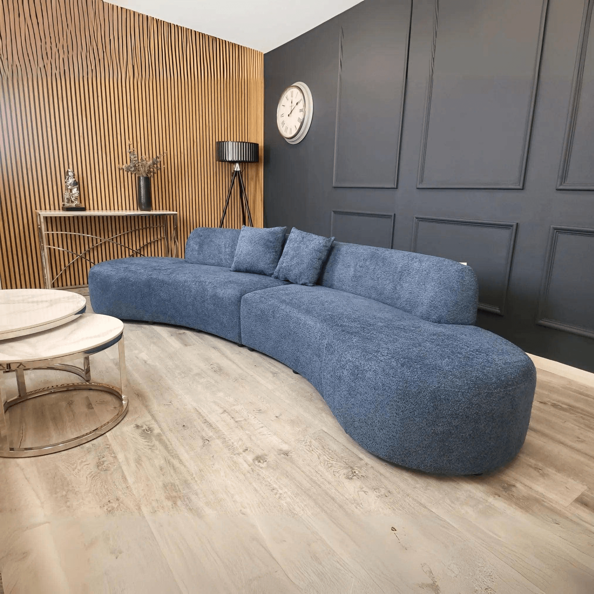 Miami Curved Cinema Boucle Sofa