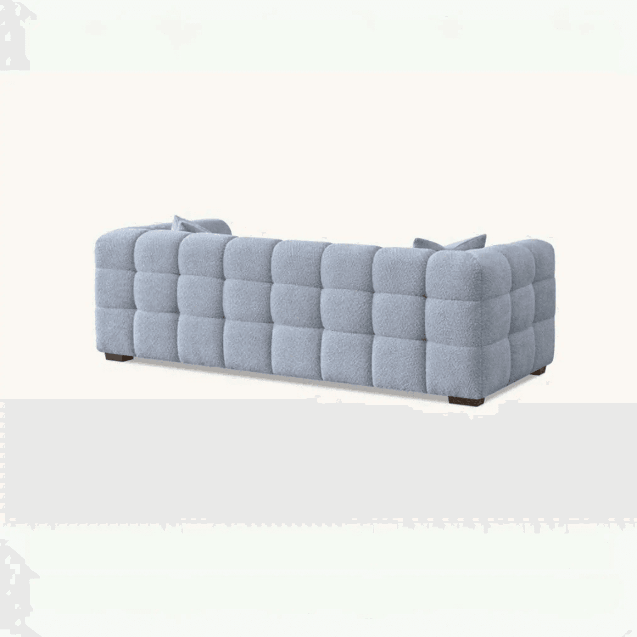 Aluxo Tribeca Sofa in Pearl Bouclé Fabric