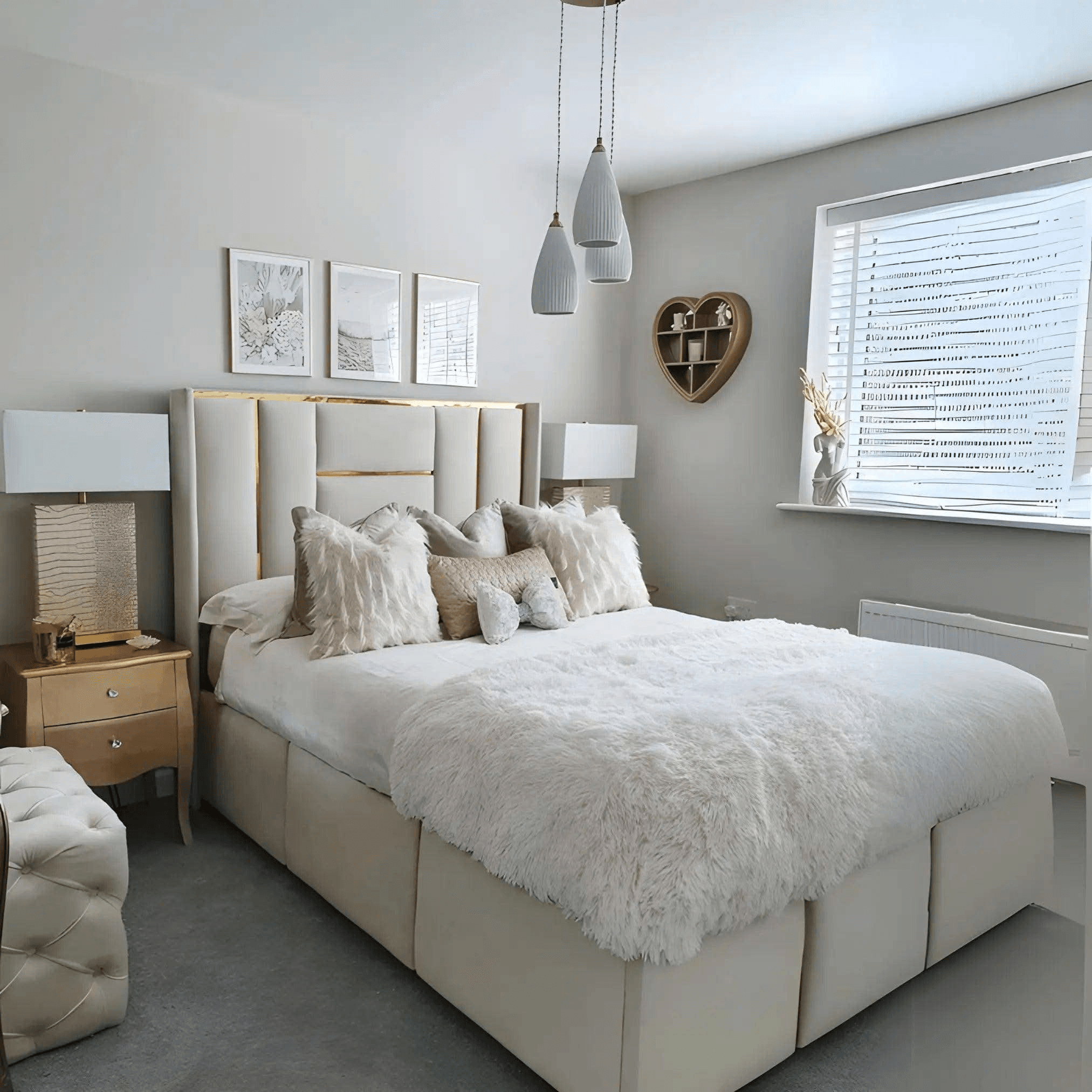 Luxe Panel Bed Frame – Luxury Bespoke Handmade Bed | UK Beds Direct