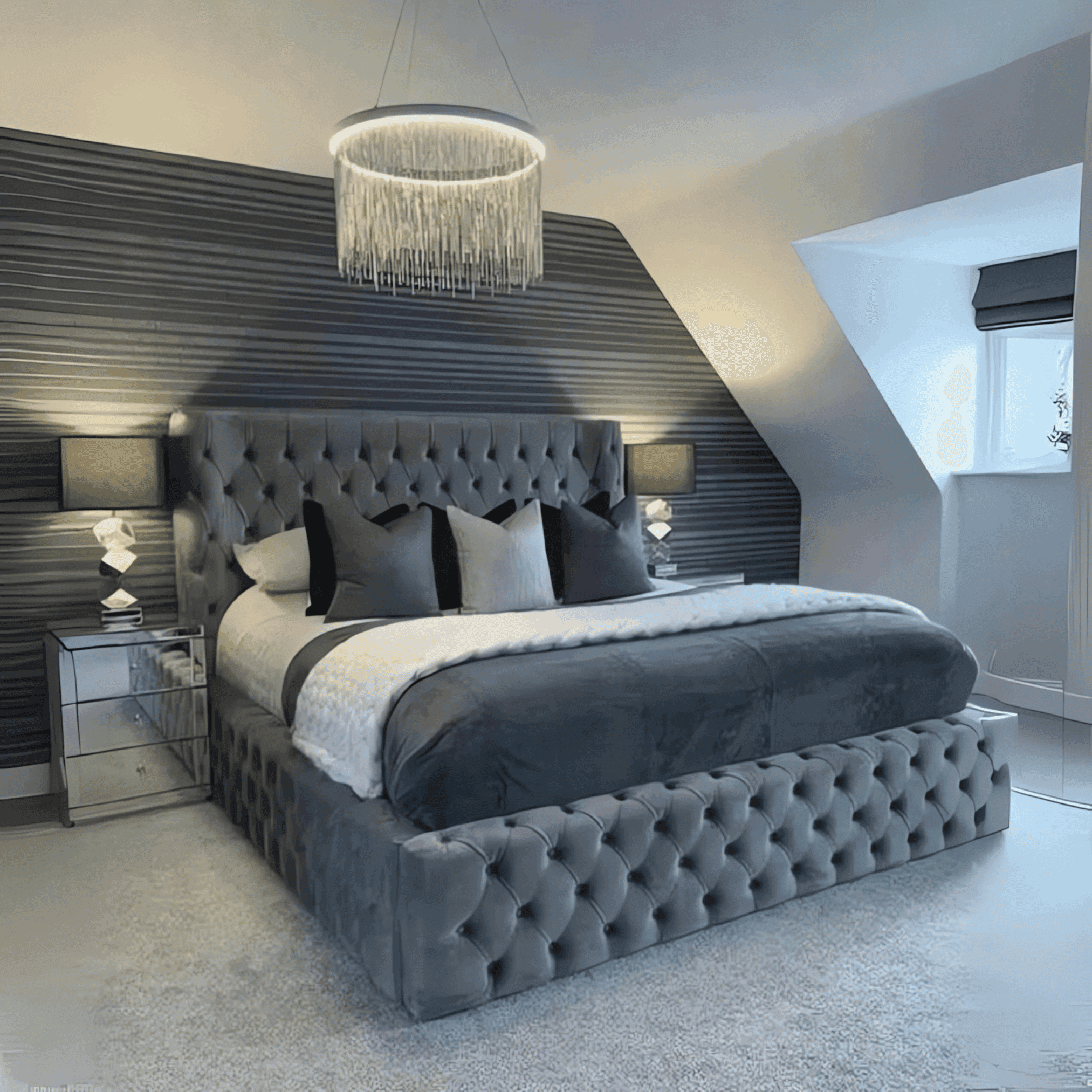 Eikko Wingback Bed frame UK