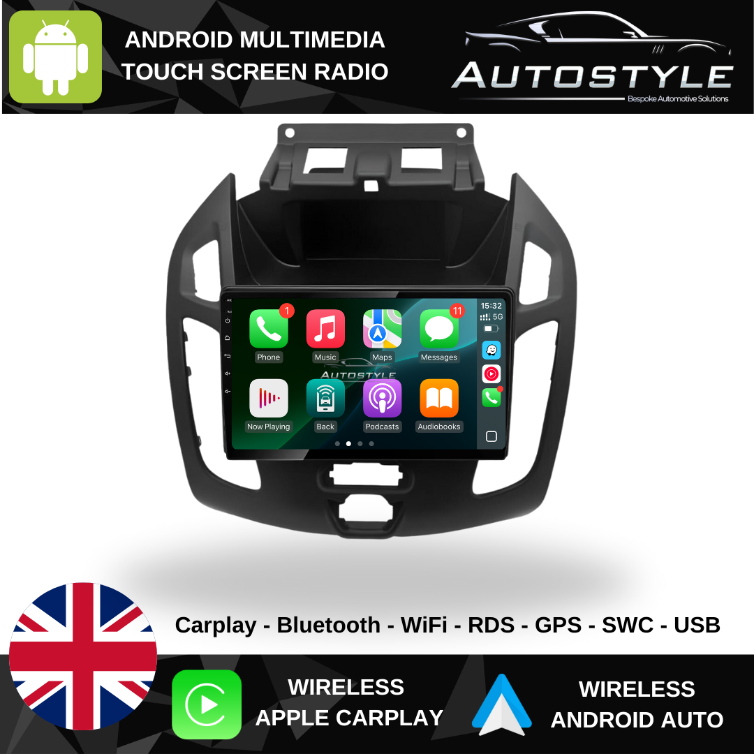 Ford Transit Connect Apple Carplay / Android Auto 9" Stereo Upgrade 2012-17