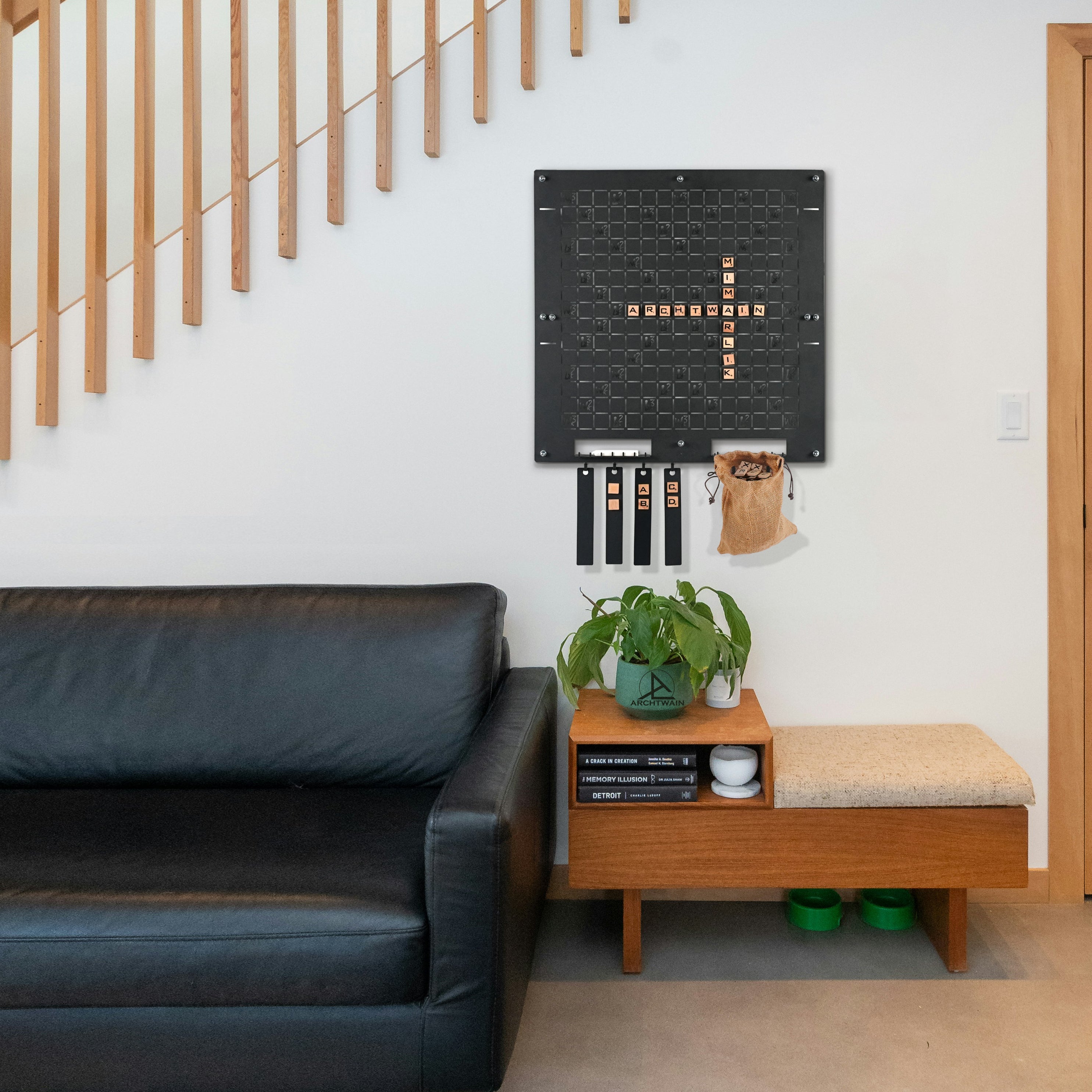 Dark Scrabble Wall Game