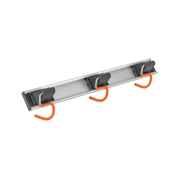 Wall Mount Tool Rack Rail with 3 x S Hanging Hooks