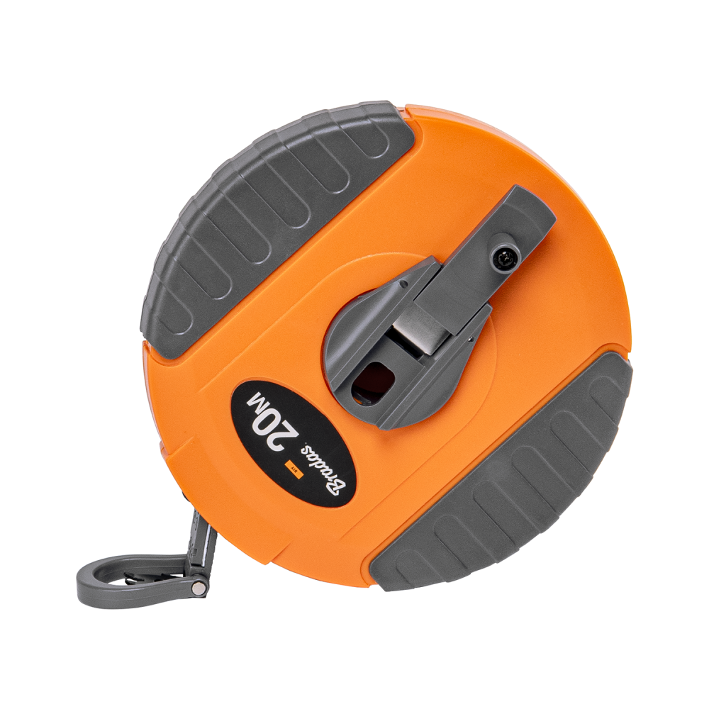 Fibreglass Coiled Tape Measure 13mm Wide Black/Orange (20m-50m)