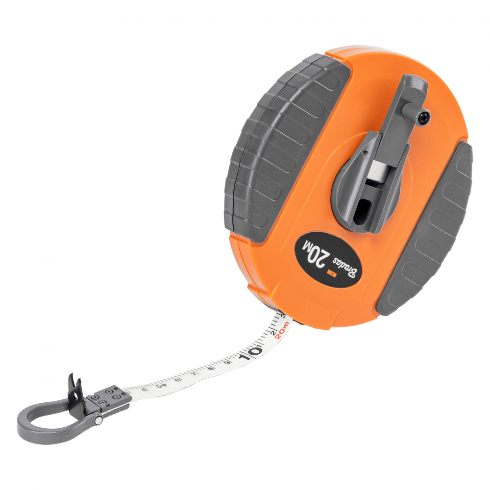 Fibreglass Coiled Tape Measure 13mm Wide Black/Orange (20m-50m)