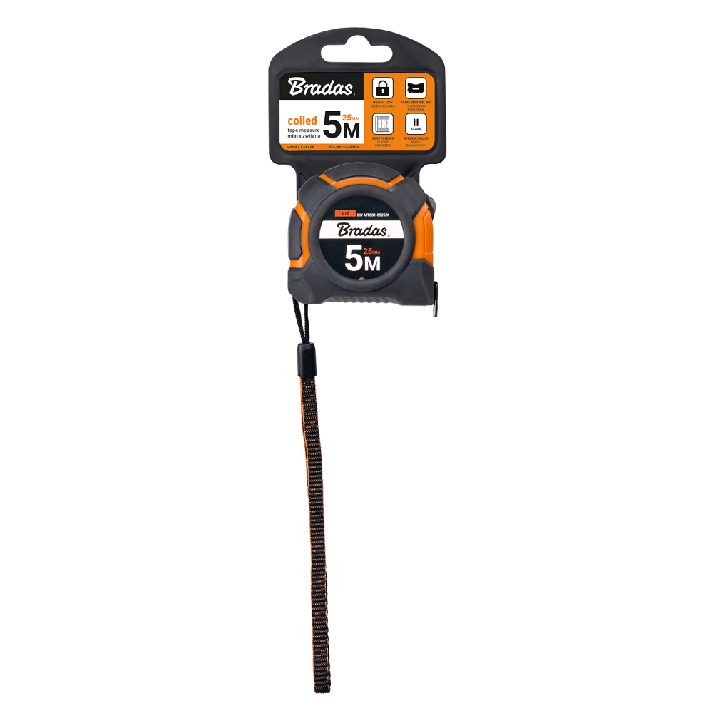 Snap Tape Measure 25mm Wide with Belt Clip 5m, 8m or 10m Single or Multipack