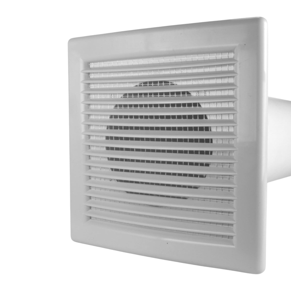 DL0163 Louvre Vent Through Wall Ventilation Kit with 100mm Pipe and Brown Vent