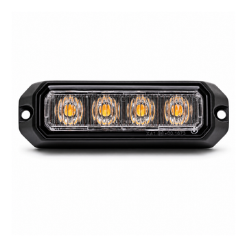 Ultra Bright ECE R65 Amber LED Warning Strobe Lamp | Surface Mount | 12/24V