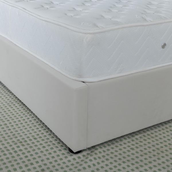 The Diaz Beige 5 FT King Storage Bed