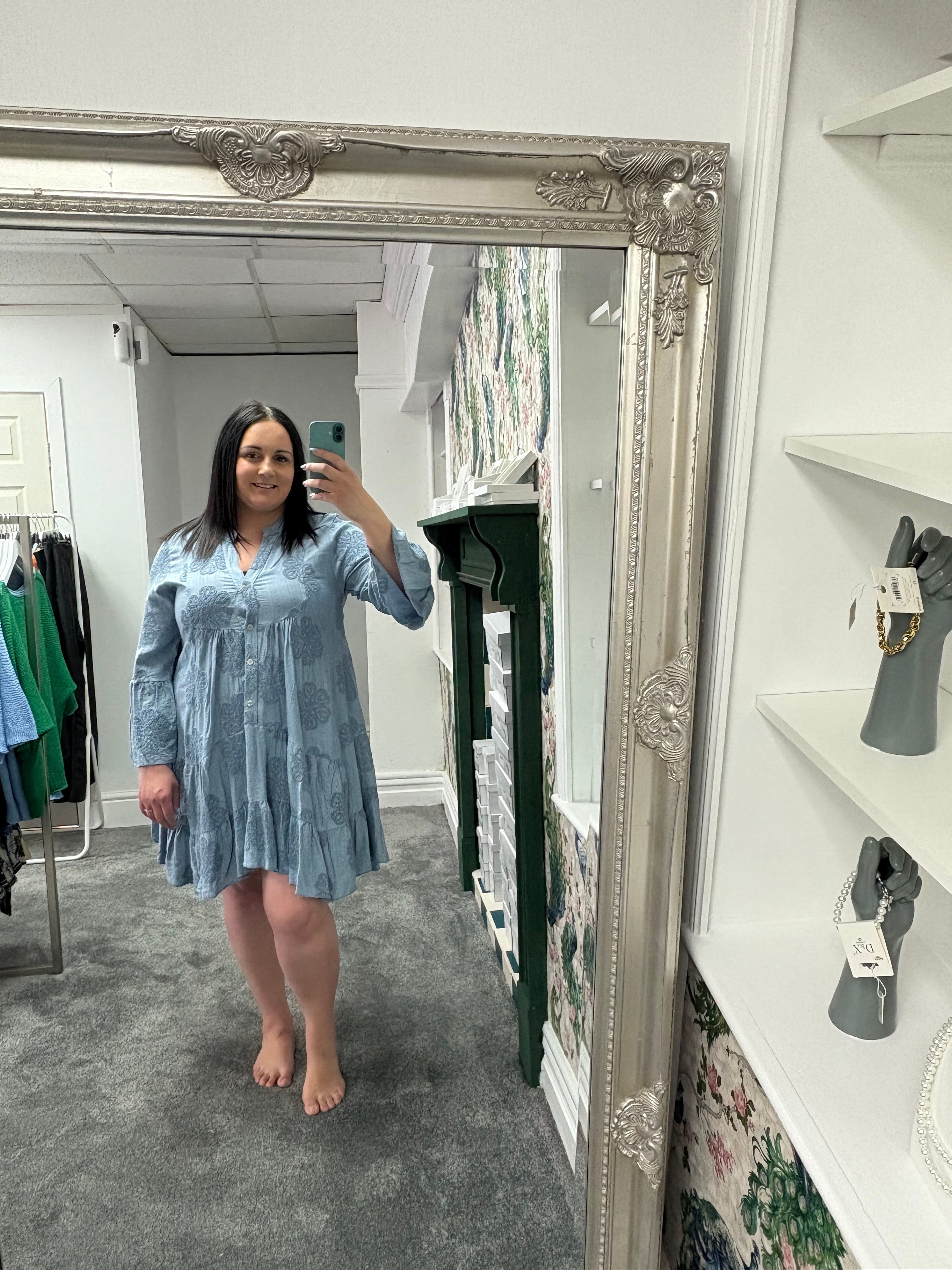 Cotton Floral Dress | One Size 8–18 | 100% Cotton