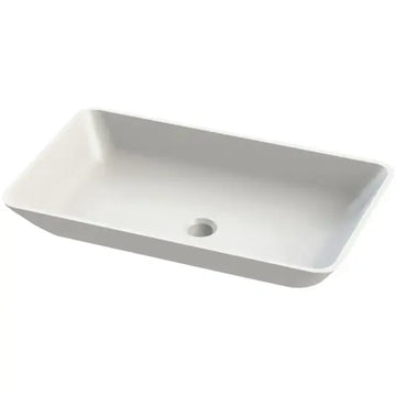 Elvis Rectangle Solid Surface Basin - 596 x 353 x 88mm