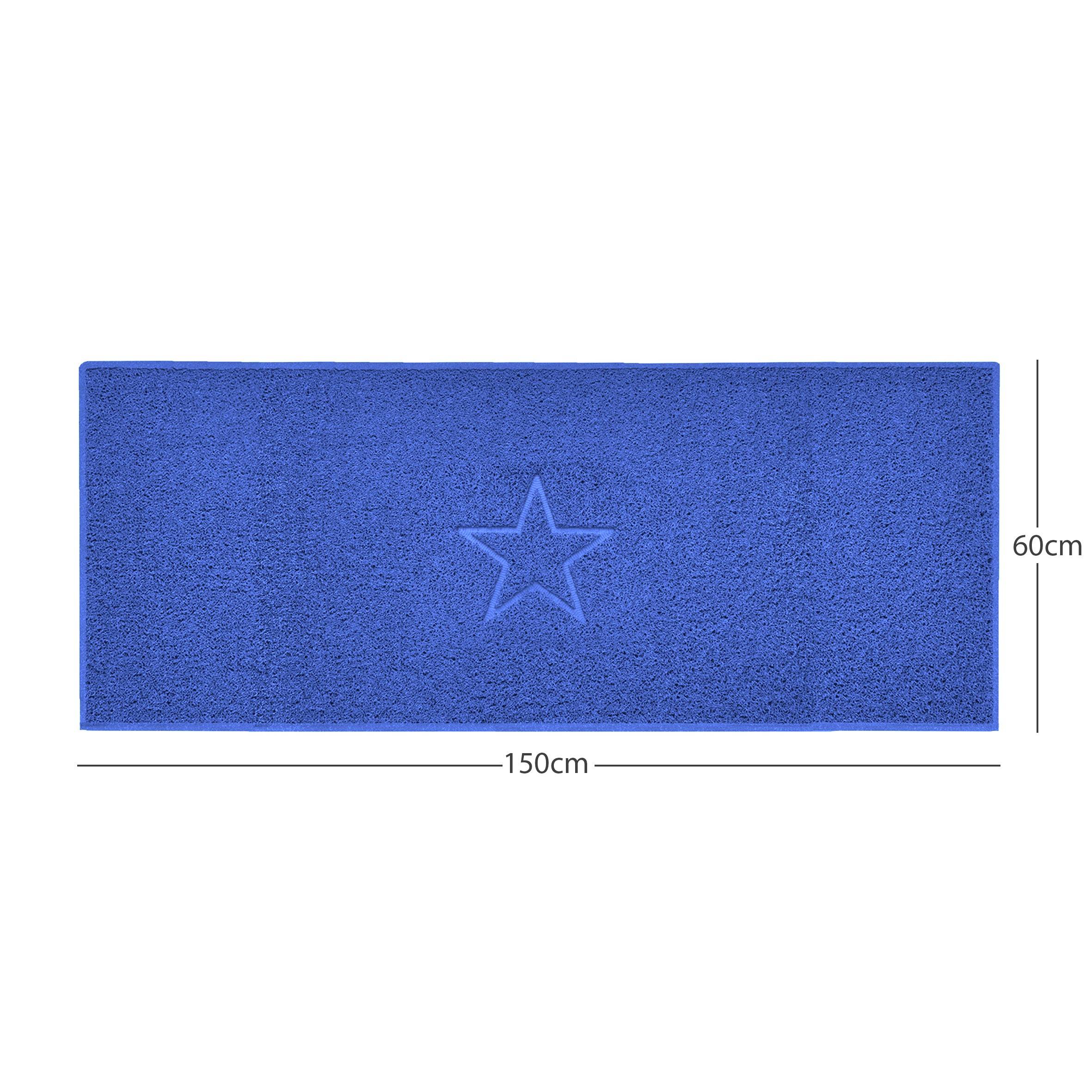 "Star" Embossed Loofah Textured Spaghetti Doormat