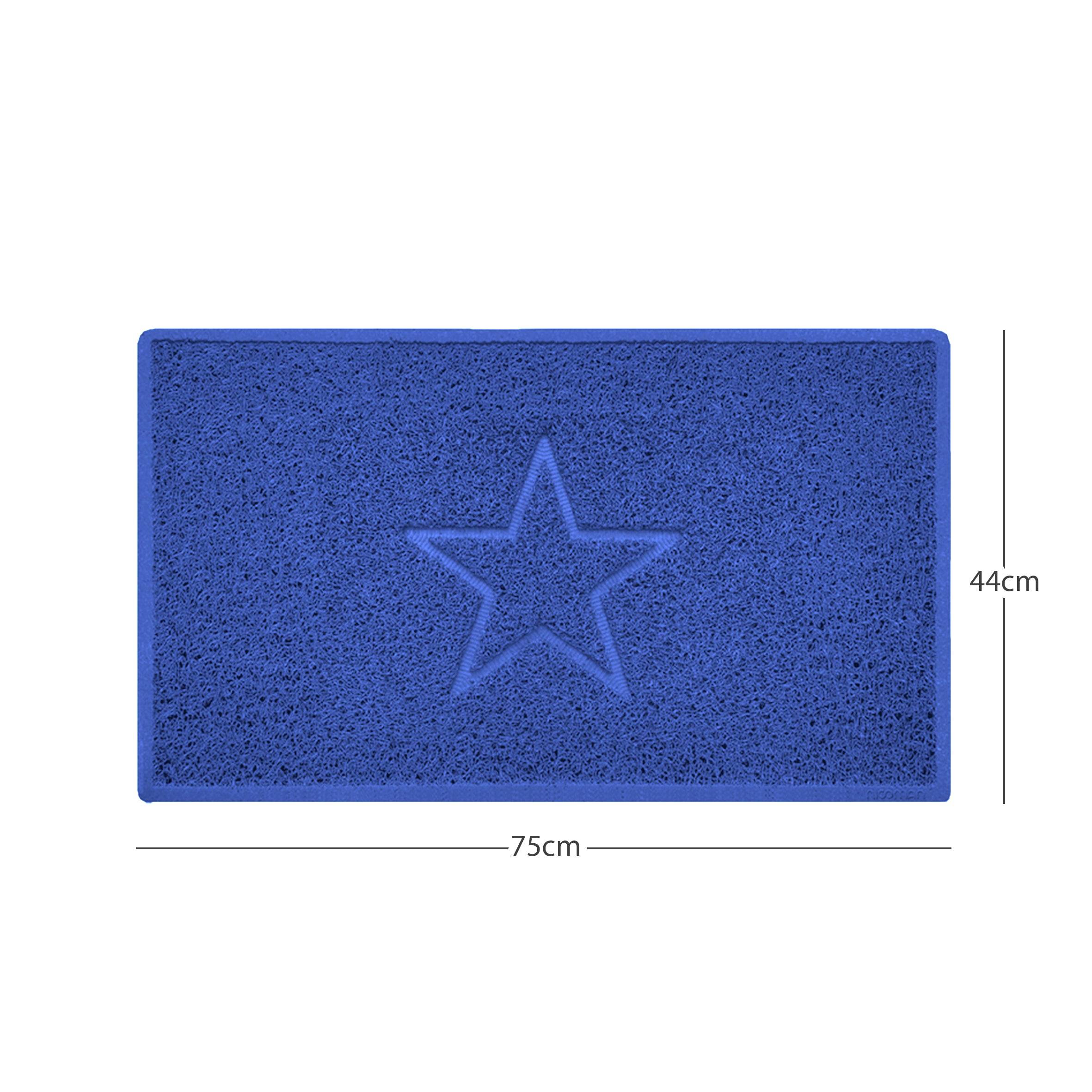 "Star" Embossed Loofah Textured Spaghetti Doormat