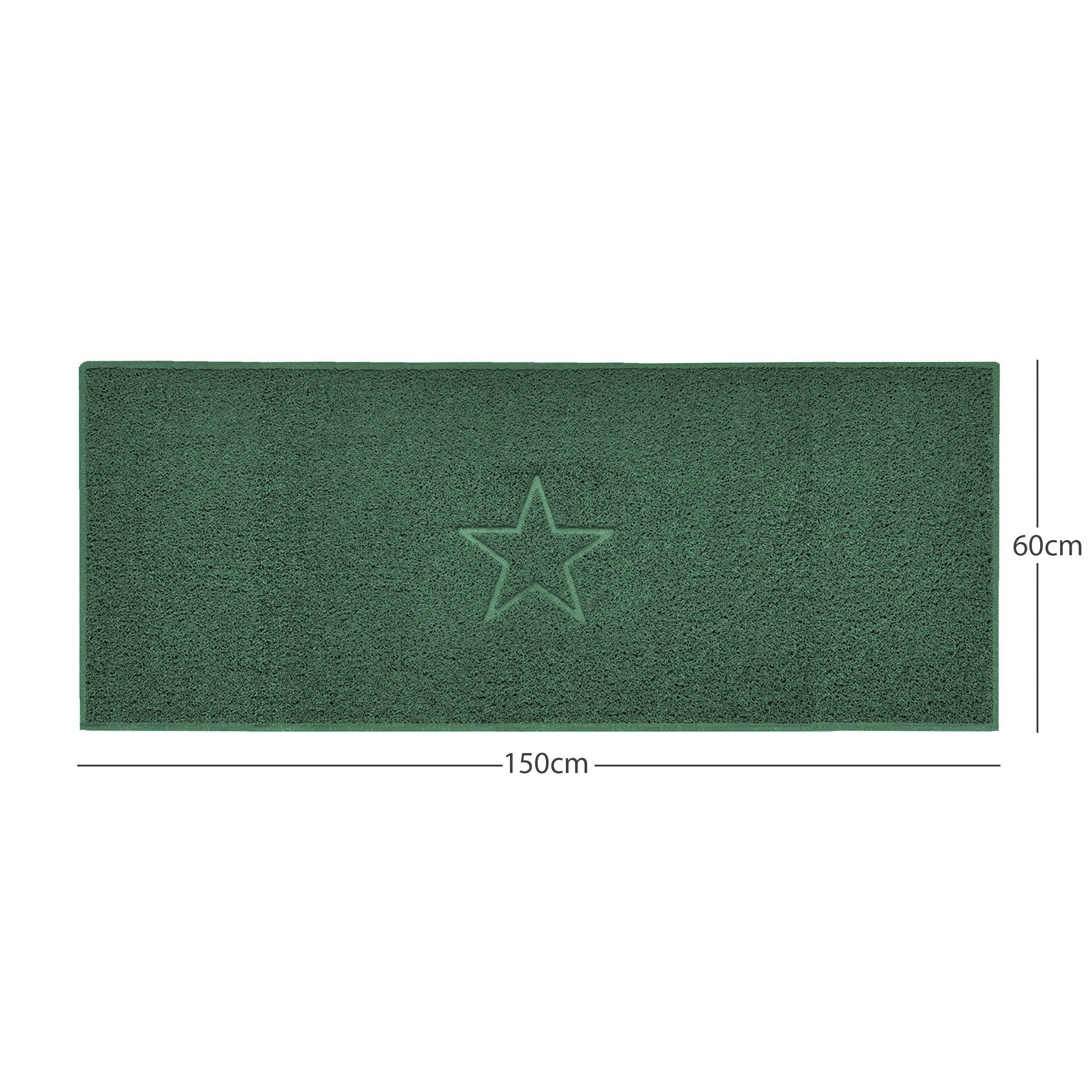 "Star" Embossed Loofah Textured Spaghetti Doormat