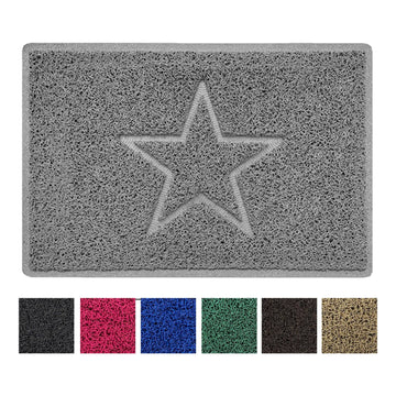 "Star" Embossed Loofah Textured Spaghetti Doormat