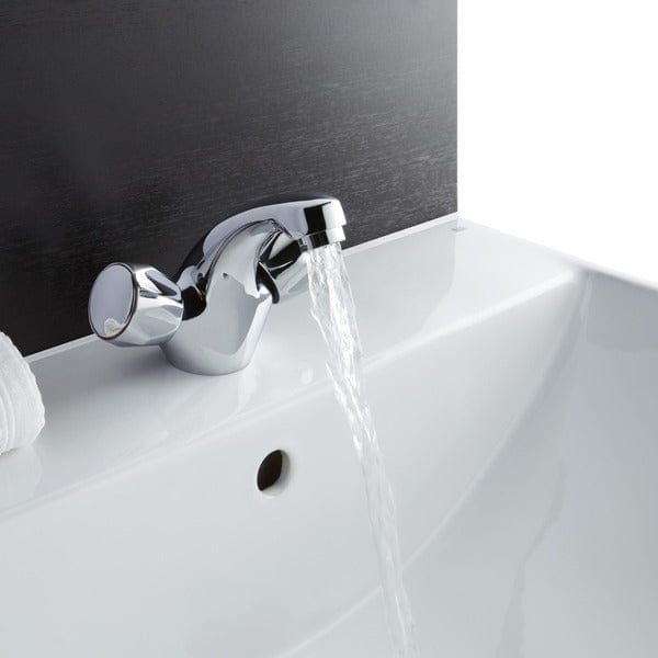 Entree Chrome Basin Mixer Tap w/ Click-Clack Waste