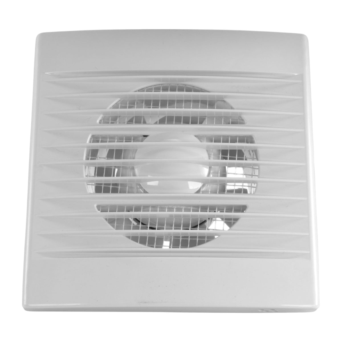 Styl Timer/Humidistat Fan Through Wall Ventilation Kit 100mm Pipe White Vent