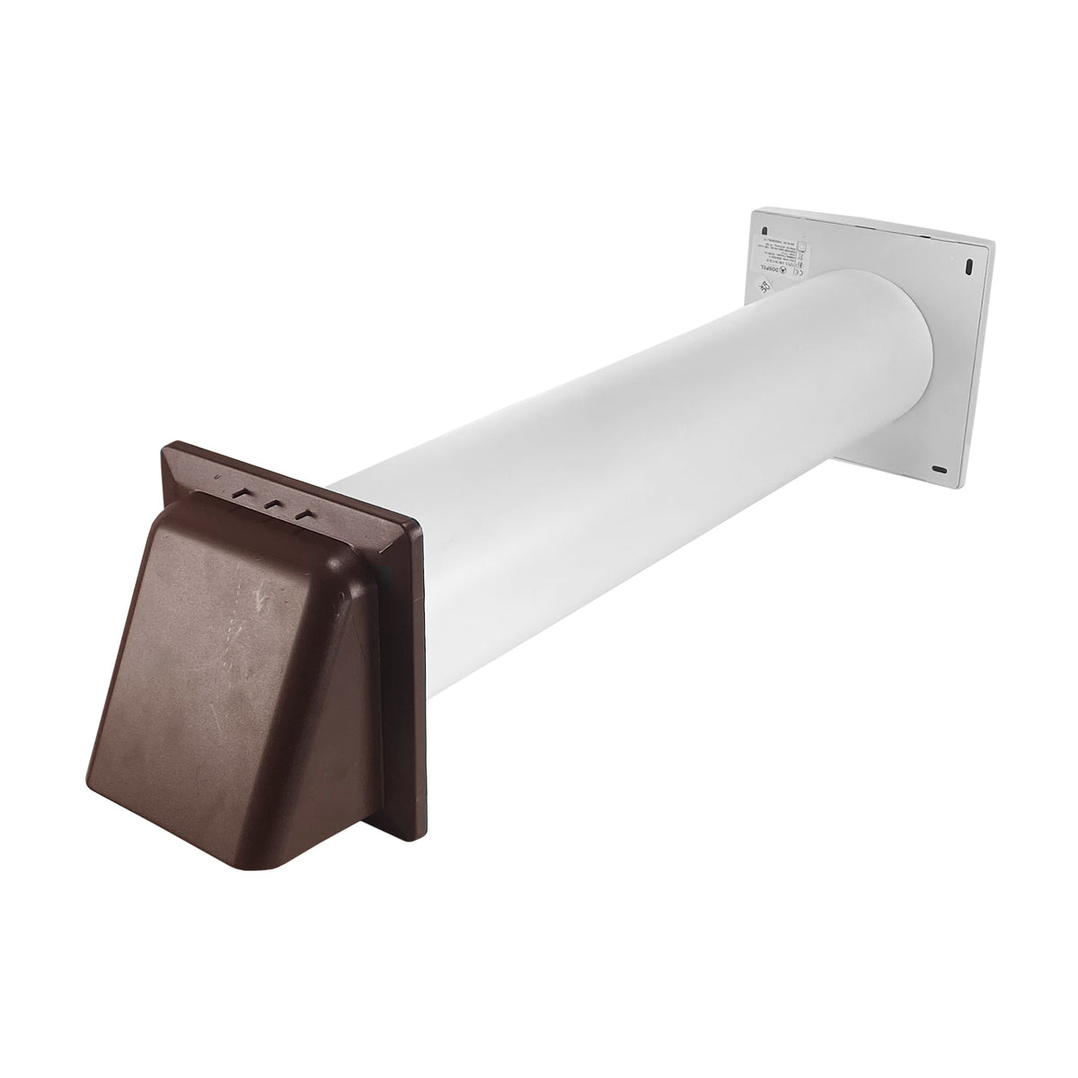 Styl Timer/Humidistat Fan Through Wall Ventilation Kit 100mm Pipe Brown Vent