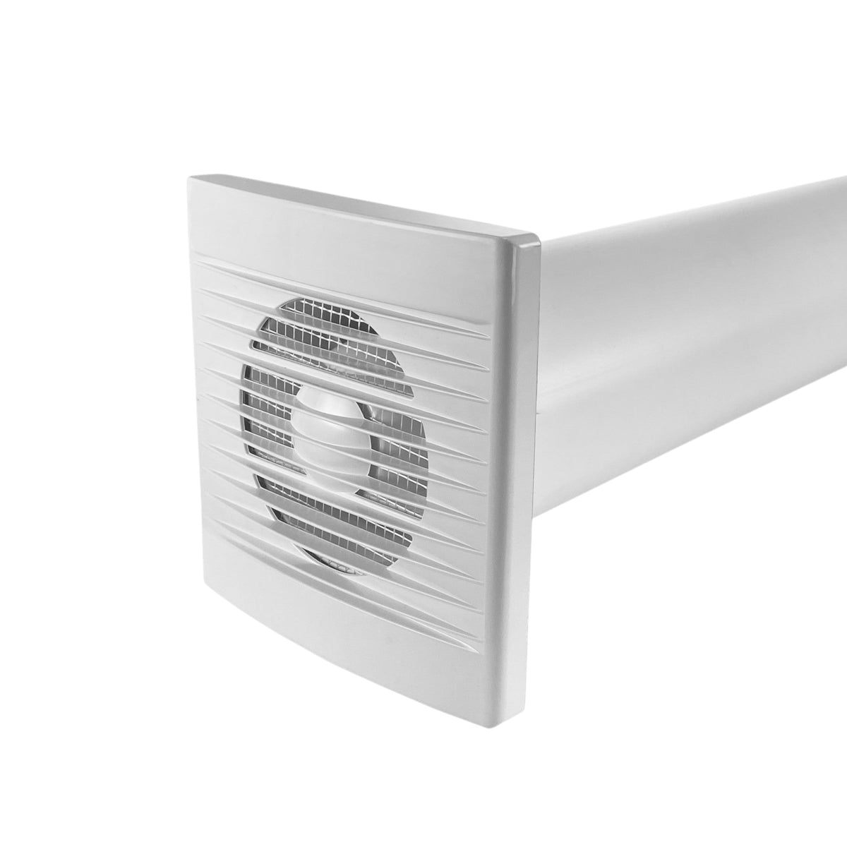 Styl Timer/Humidistat Fan Through Wall Ventilation Kit 100mm Pipe Graphite Vent