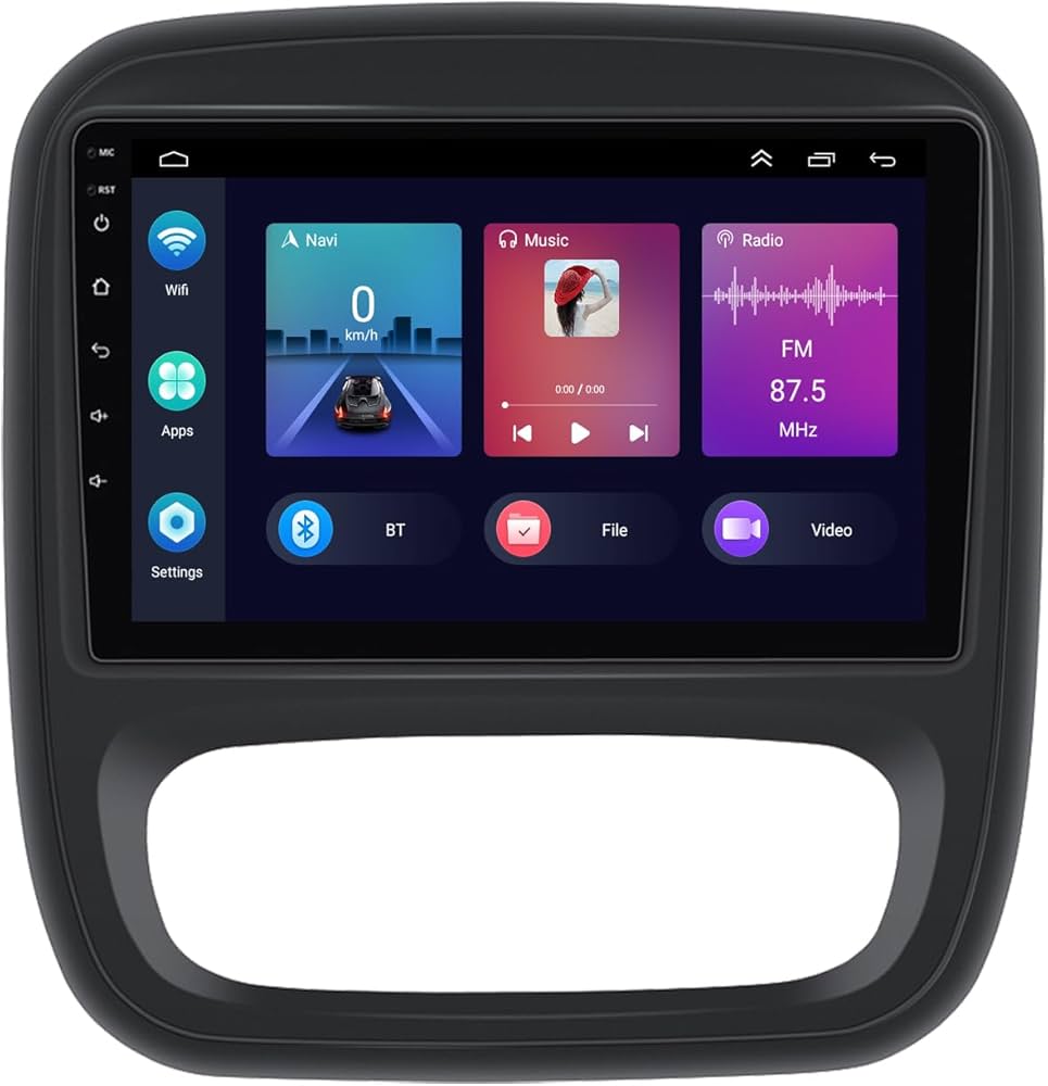 Vauxhall Opel Vivaro Renault Trafic Apple Carplay / Android Auto 9" Stereo Upgrade