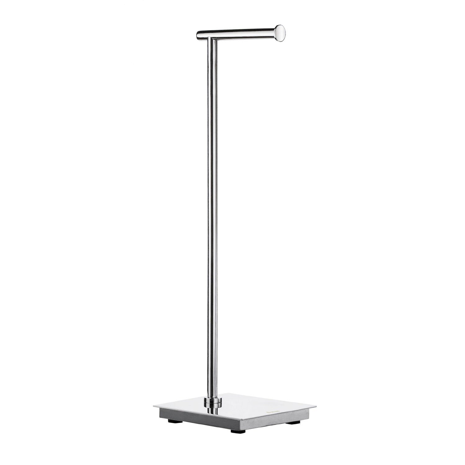 Smedbo Outline Lite Freestanding Toilet Roll Holder Square Base Polished Steel