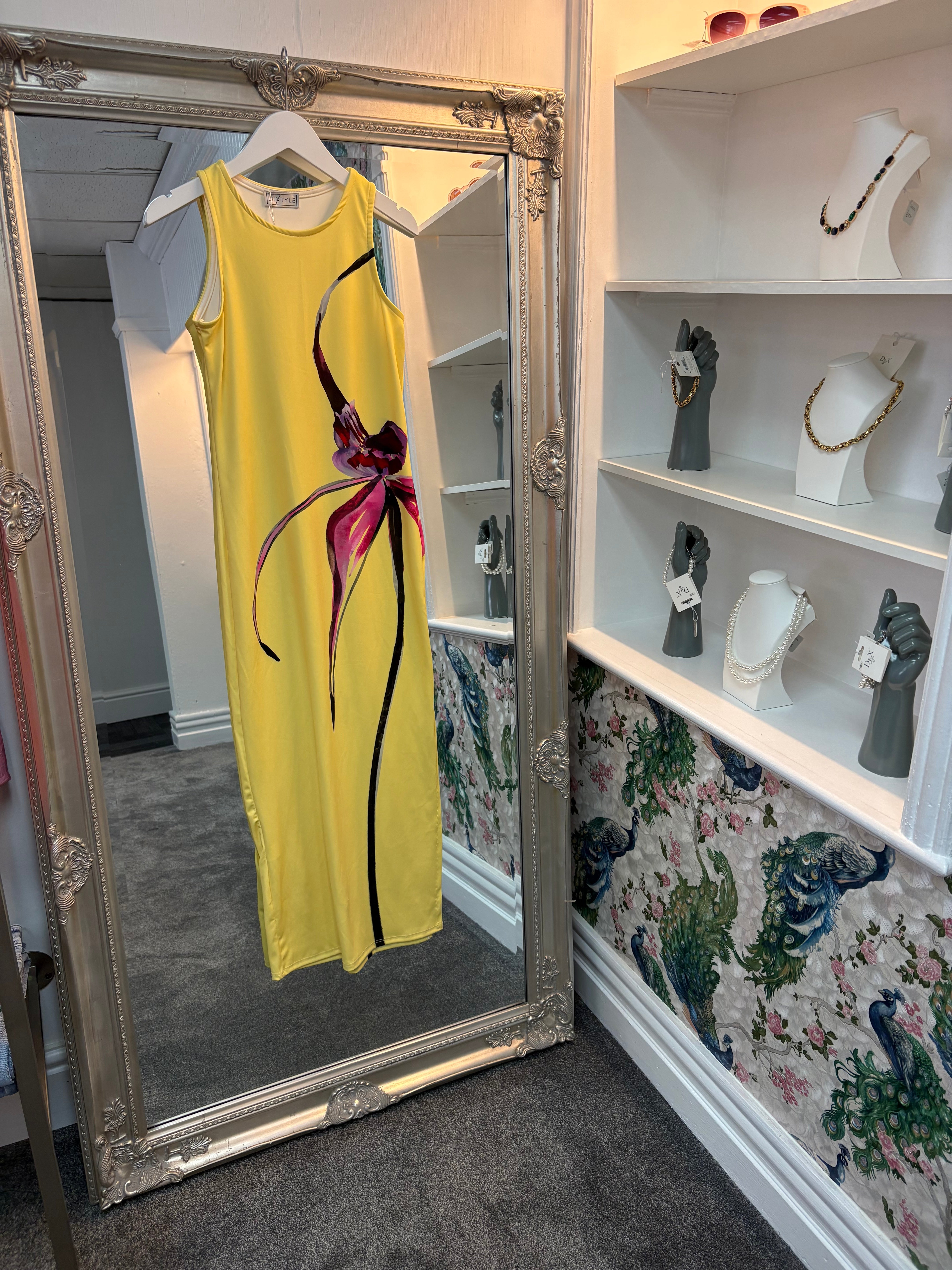 Luxtyle Floral Maxi Dress – One Size Fits 8–12