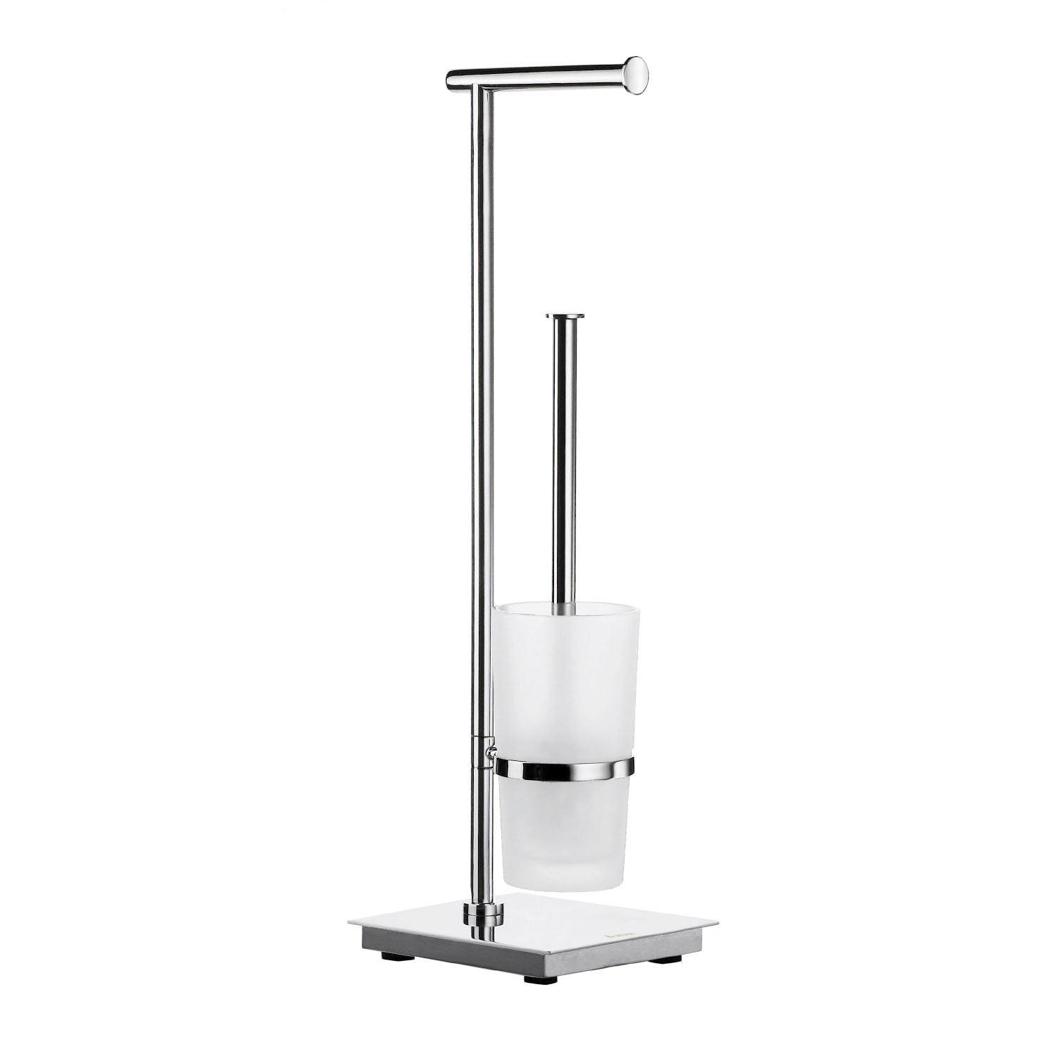 Smedbo Outline Lite Freestanding Toilet Butler Square Base Polished Steel