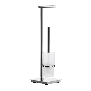 Smedbo Outline Lite Freestanding Toilet Butler Square Base Polished Steel