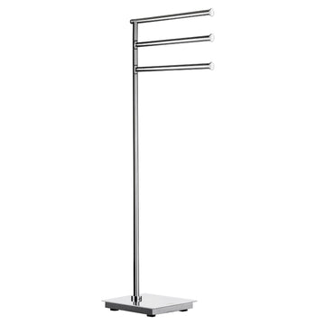 Smedbo Outline Lite FK604 Freestanding Towel Stand — 3 Swivel Arms
